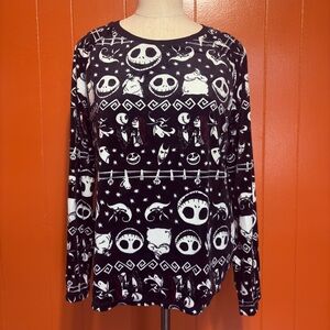 Disney Pajama Set Nightmare Before Christmas Long Sleeve PJ’s Top Bottom